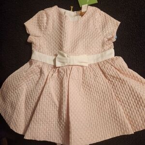 Kate Spade Girls' Pink Bow-Accent Party Dress 6 Months